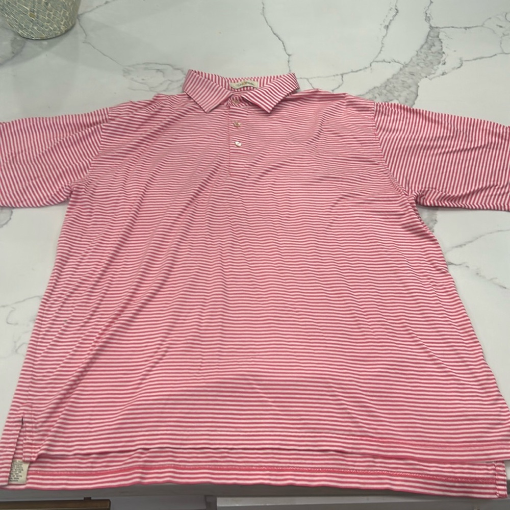 Peter Millar Hales Performance Jersey Striped‎ Polo. Size XL (798K) - Picture 4 of 11